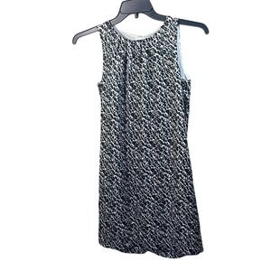H&M Sleeveless Dress Black White‎ Abstract Print Career Patterns